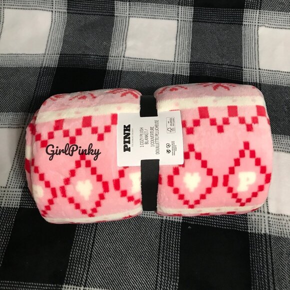 VS PINK BLACK FRIDAY 2025 PLUSH BLANKET NEW WITH TAGS IN FAIR ISLE - Picture 2 of 9